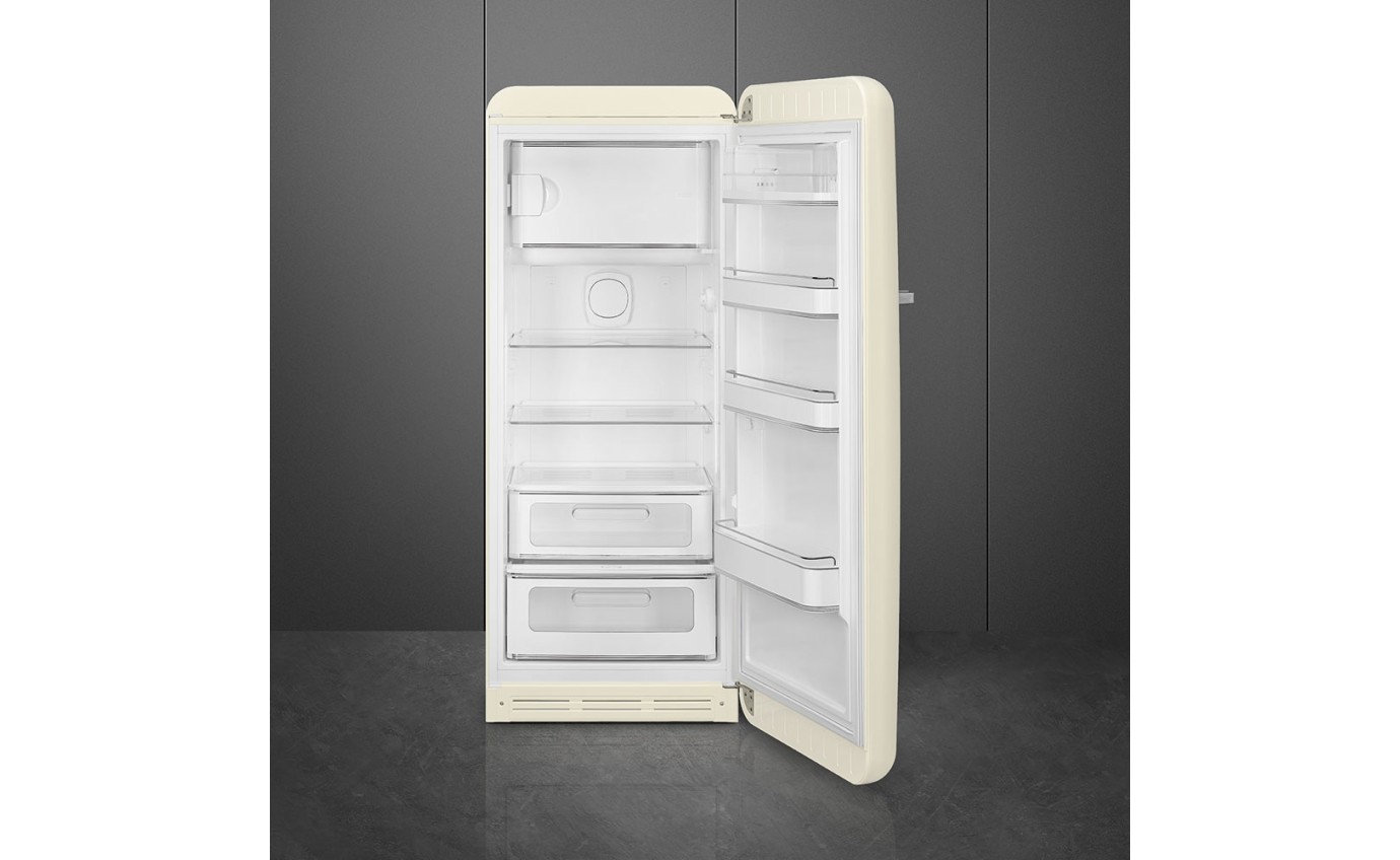 Smeg 270L 50's Style Refrigerator (Cream) FAB28RCR6