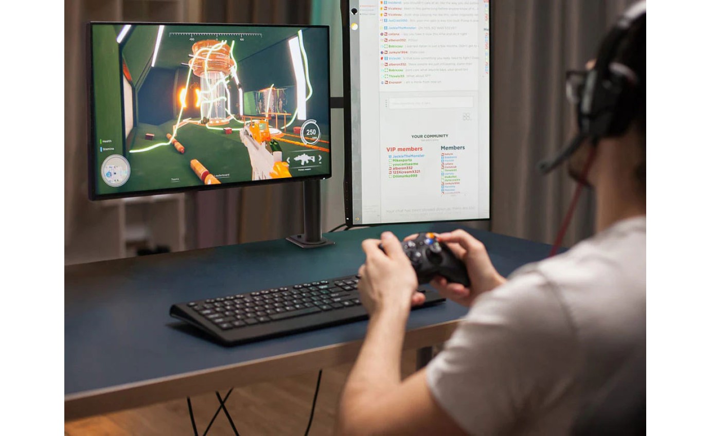 One Products Double Monitor Arm PPMA2E