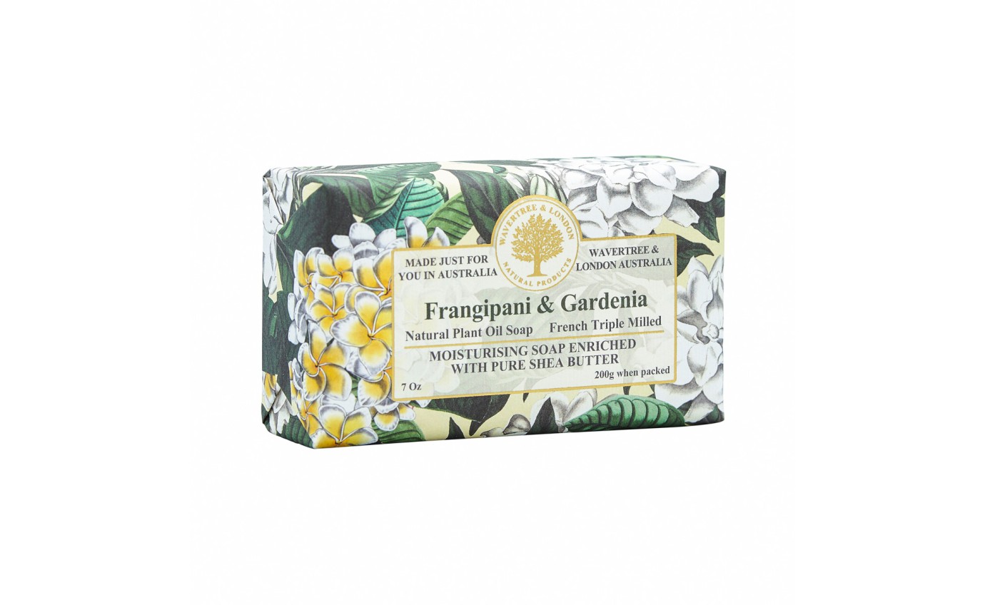 Wavertree & London Frangipani & Gardenia Soap Bar 200g 9347774000074