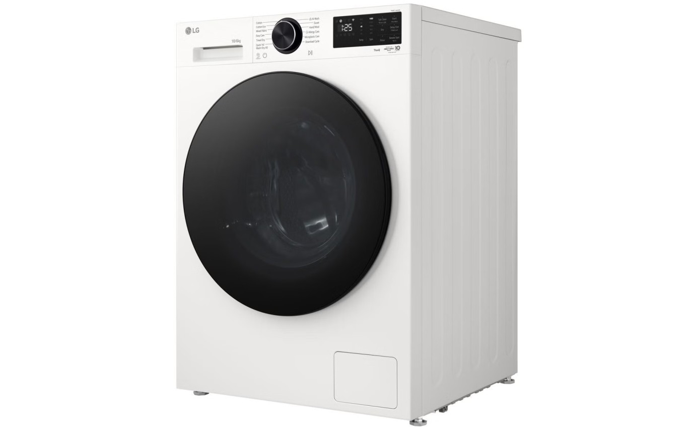LG 10/6kg Series 3 AI Front Load Wash and Dry Combo (White) WXC31410W