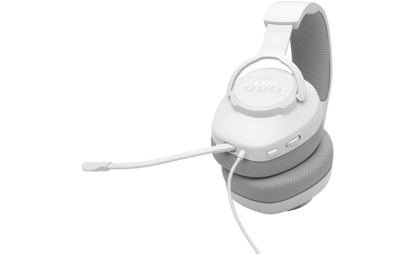 JBL Quantum 100 M2 Wired Over-Ear Headphones (White) JBLQTUM100M2WHT