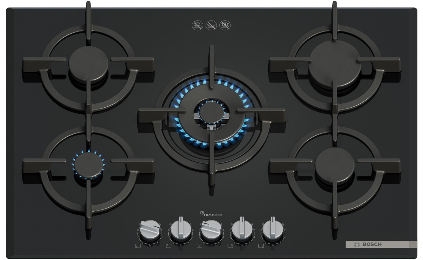 Bosch 75cm Gas on Glass Cooktop PPQ7A6I10A