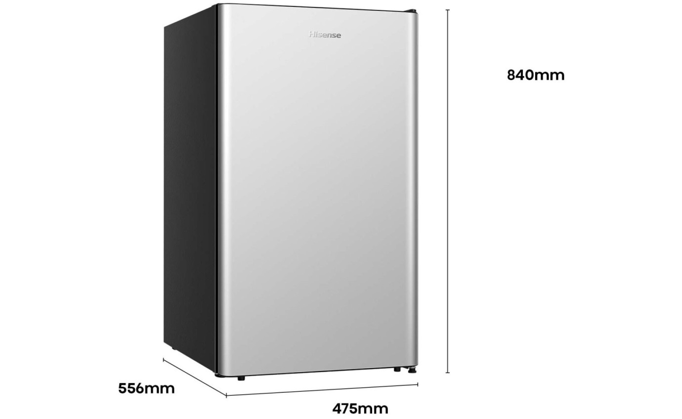 Hisense 124L Bar Fridge (Silver) HRBF126S