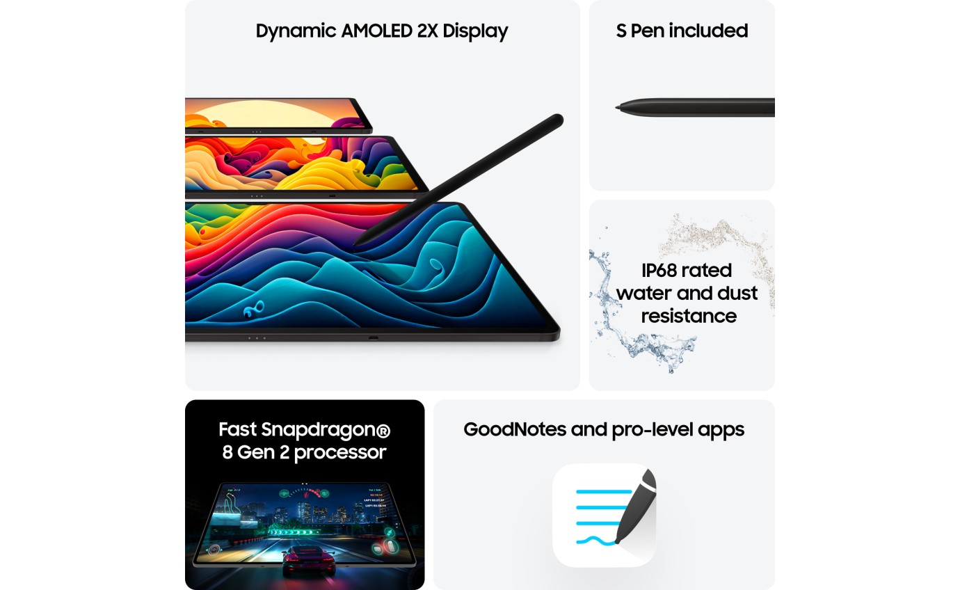 Samsung Galaxy Tab S9+ Wi-Fi 256GB (Graphite) [Ex-Demo] SMX810NZAAXSA