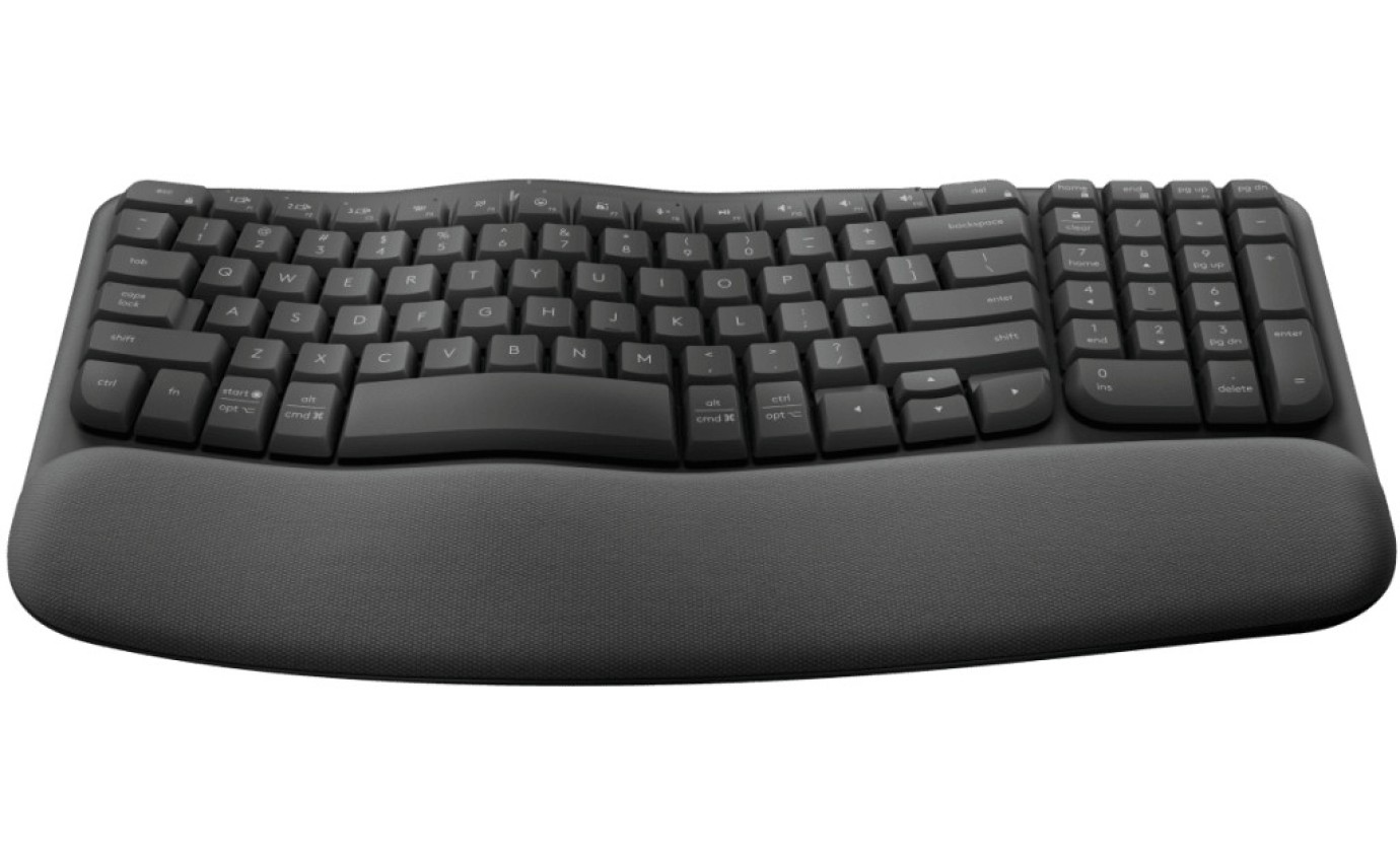 Logitech Wave Keys Ergonomic Keyboard (Graphite) 920012281
