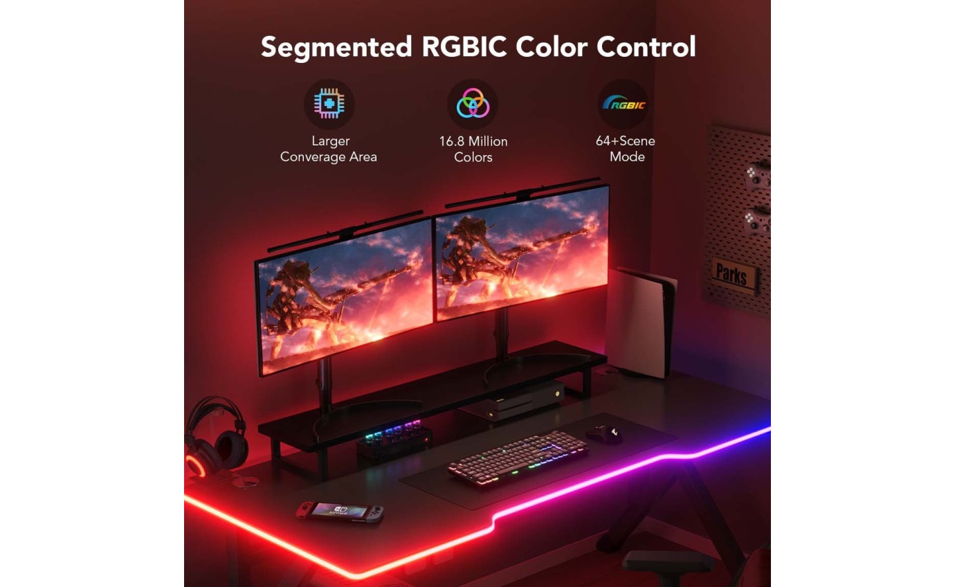 Govee Gaming Table Neon Rope RGBIC 3m H61C3ED1