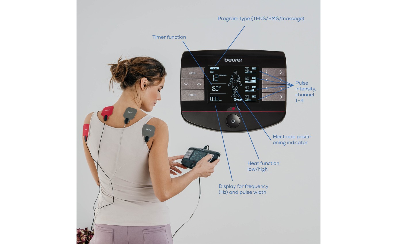 Beurer Digital TENS/EMS Device with Heat Function EM89
