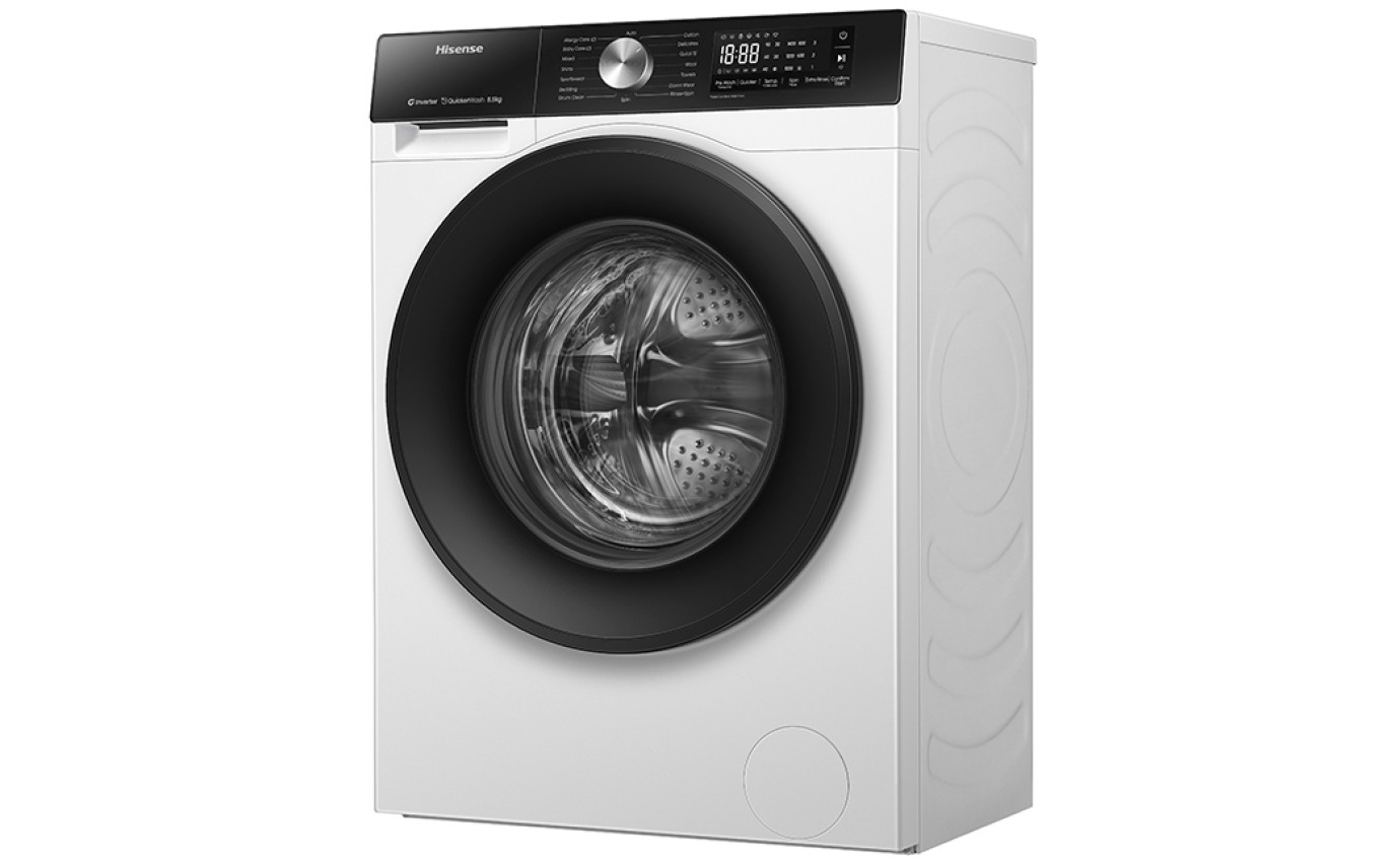 Hisense 8.5kg Series 3S Front Load Washing Machine (White) HWF3S8514X