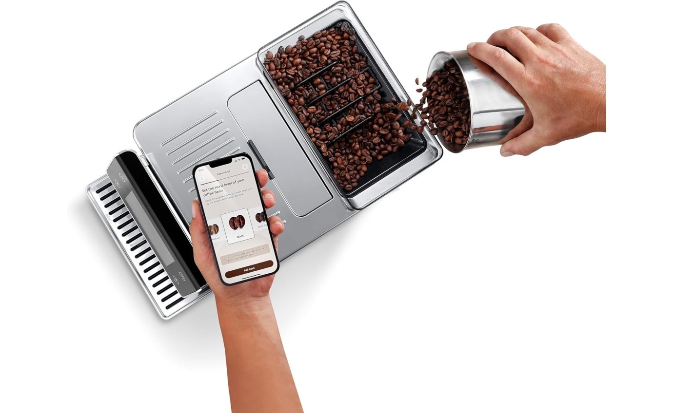 DeLonghi PrimaDonna Aromatic Fully Automatic Coffee Machine (Titanium) ECAM63075TM