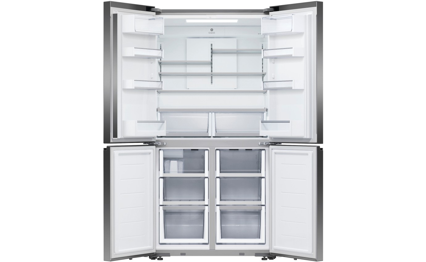 Fisher & Paykel 538L Series 7 Quad Door Refrigerator Freezer, Ice & Water RF605QNUVB1