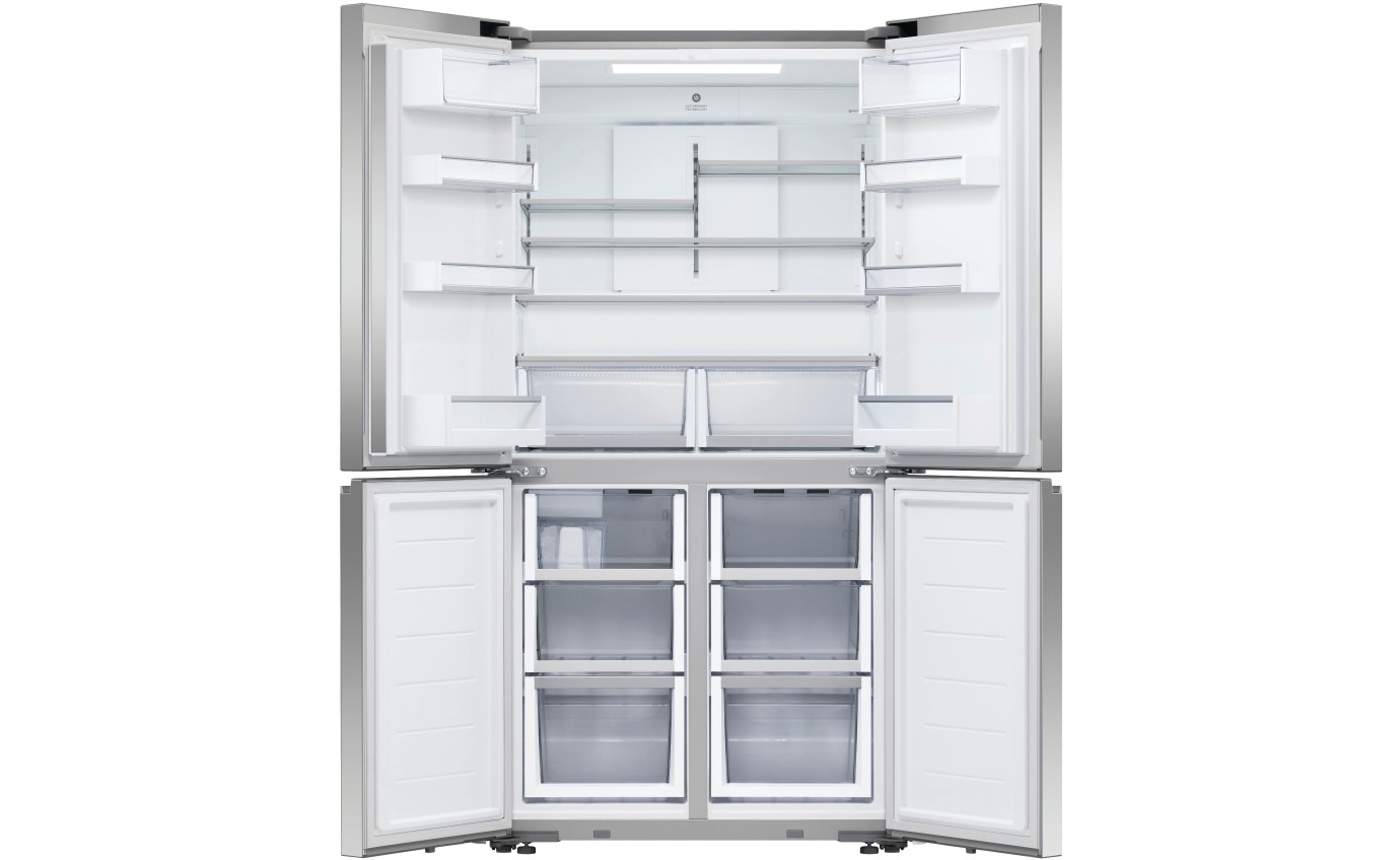 Fisher & Paykel 538L Series 7 Quad Door Refrigerator Freezer, Ice & Water RF605QNUVX1