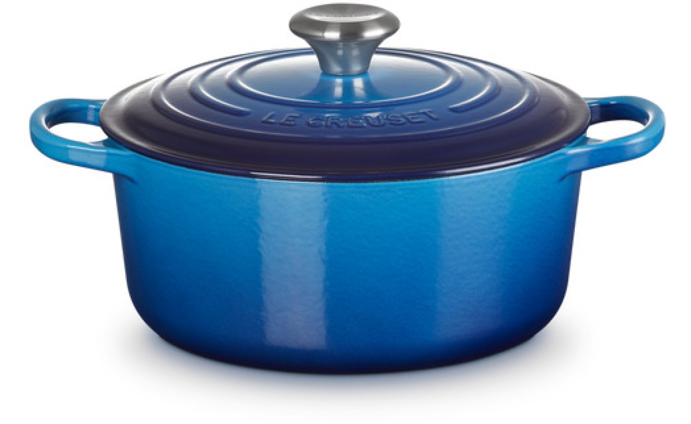 Le Creuset 24cm/4.2L Signature Casserole (Azure Blue) 21177242202430