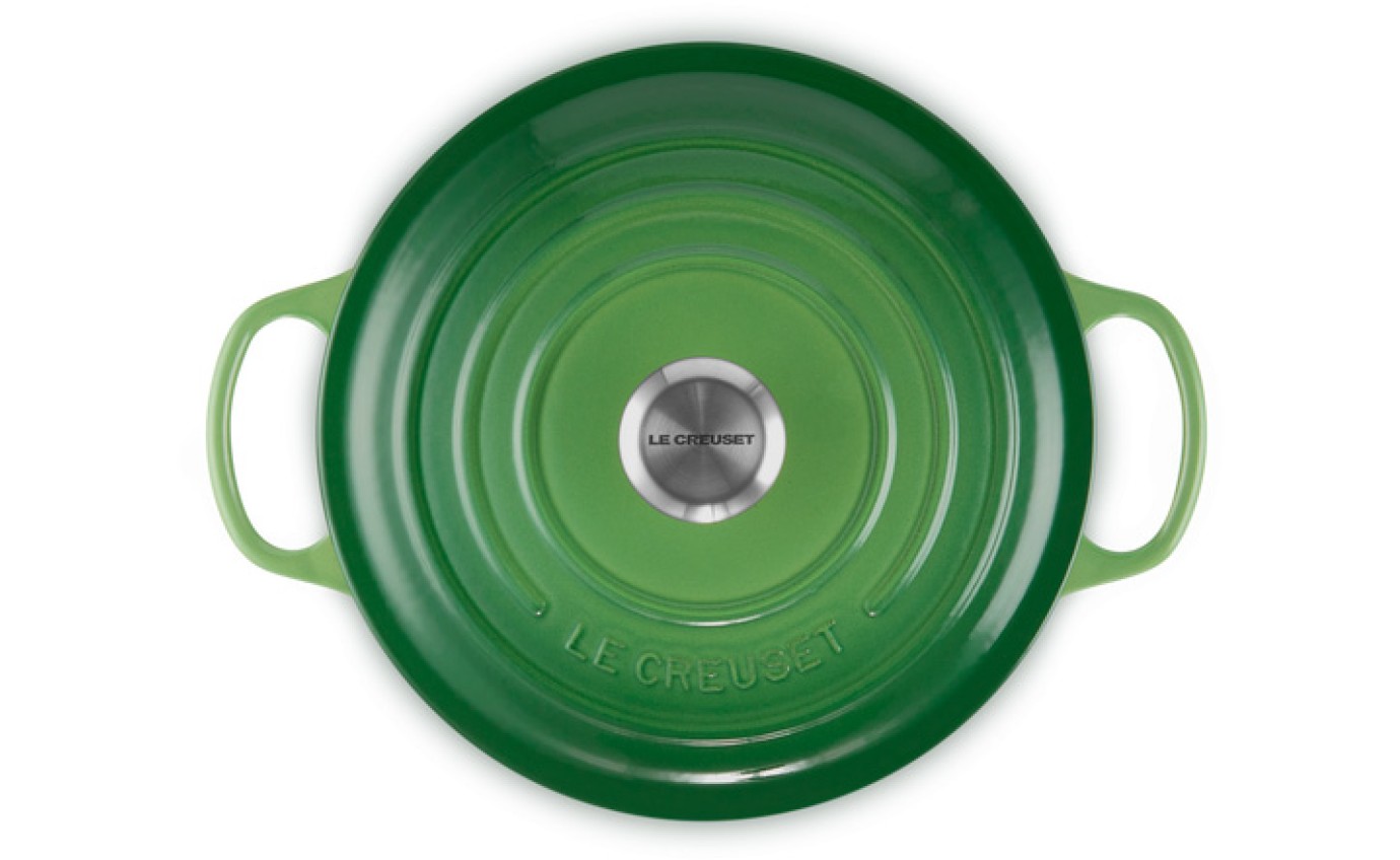 Le Creuset 26cm Cast Iron Round Casserole (Bamboo Green) 21177264082430