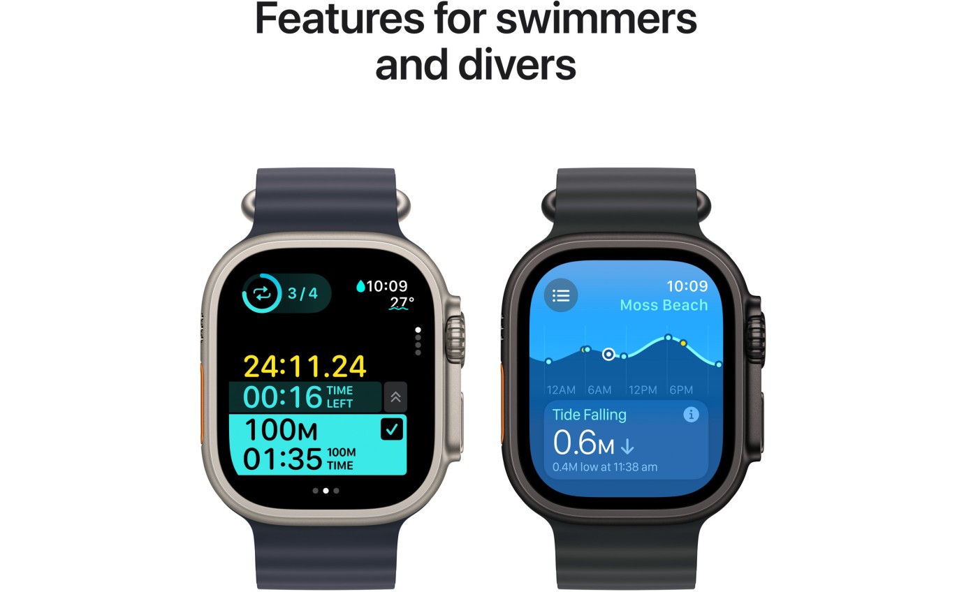 Apple Watch Ultra GPS Cellular 49mm Black Titanium Case with