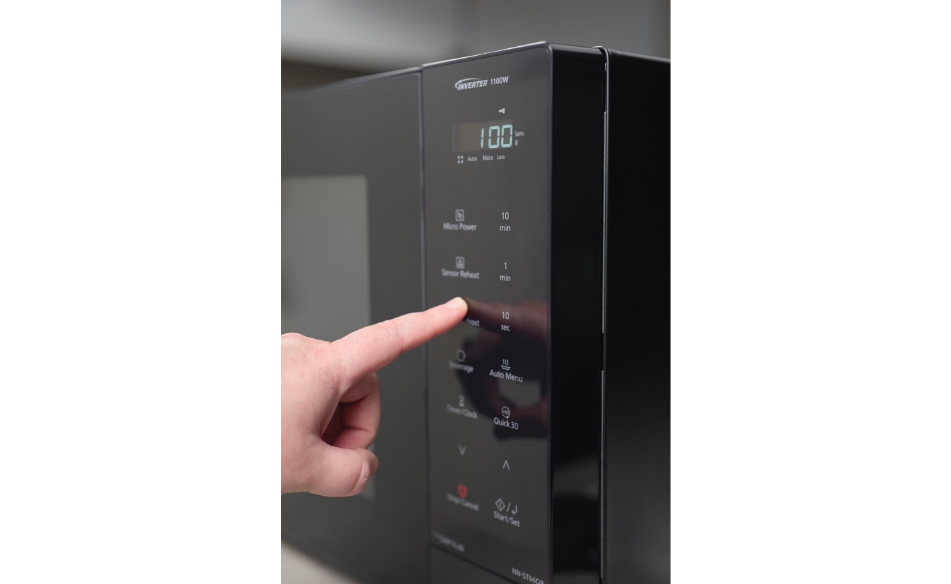 Panasonic 32L 1100W Inverter Microwave (Black) NNST66QBQPQ