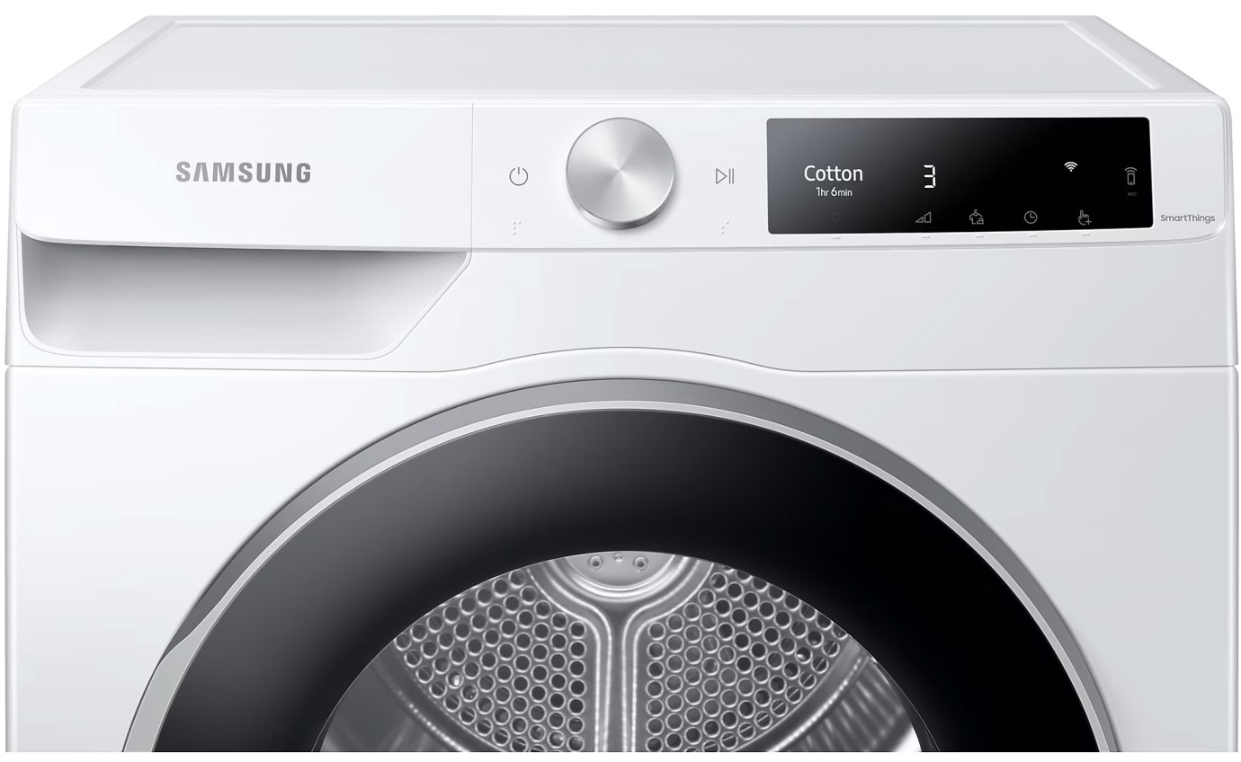Samsung 9kg Smart Heat Pump Dryer (White) DV91T6440LE