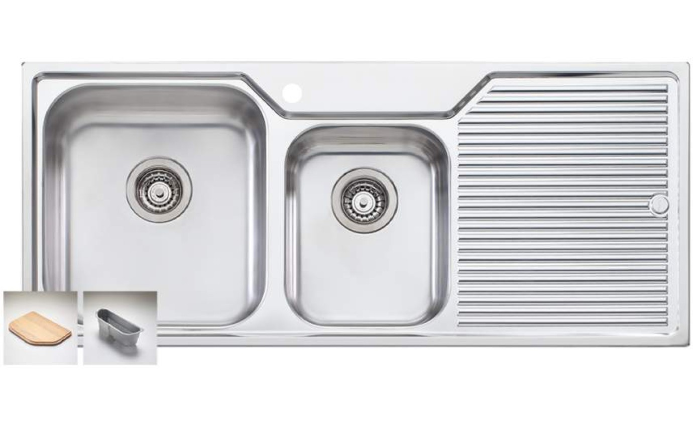 Oliveri Nu-Petite 1 & 3/4 Bowl Sink NP6111TH