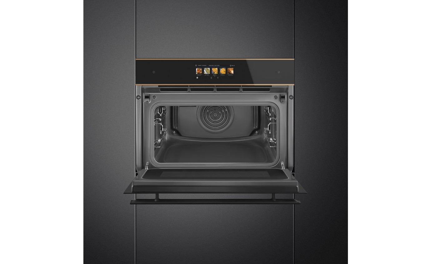 Smeg 45cm Dolce Stil Novo Combi-Microwave Oven with Vapour Clean - Copper SOA4606WM2PNR