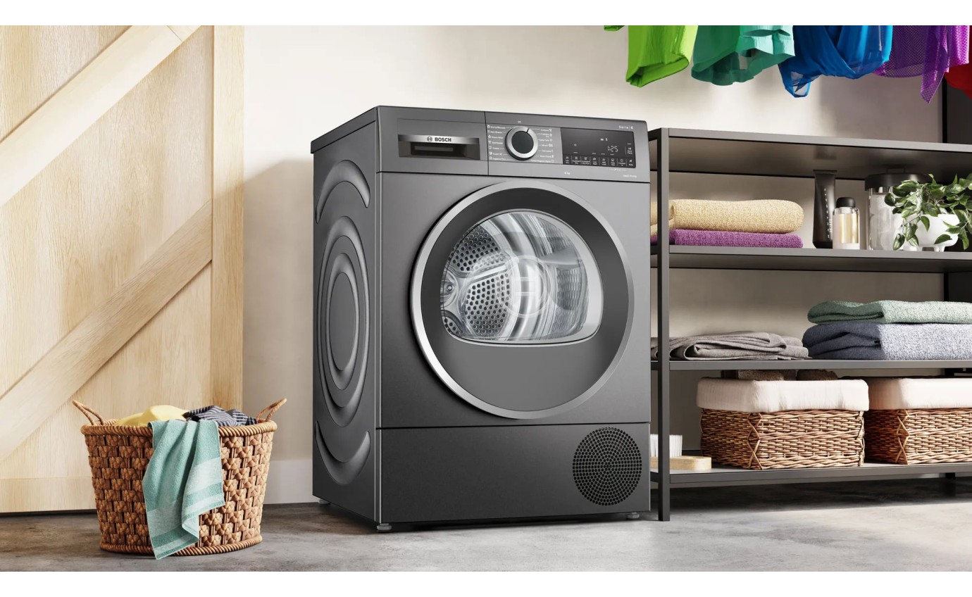 Bosch 8kg Series 6 Heat Pump Tumble Dryer (Graphite) WQG235DRAU
