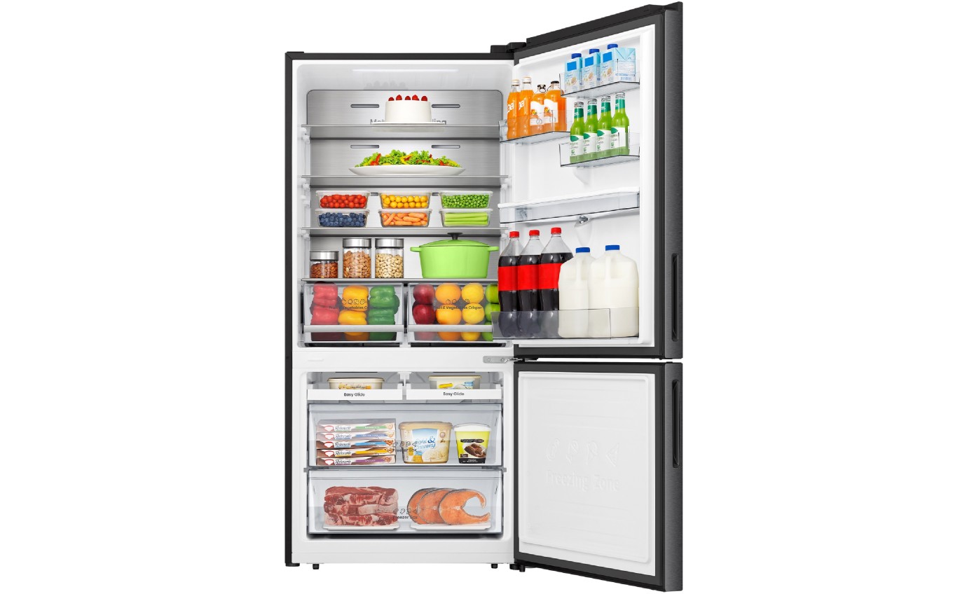 Hisense 500L Bottom Mount Fridge (Dark Stainless) HRBM500TBW