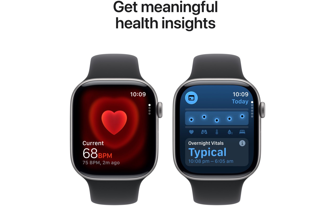 Apple Watch Series 11 GPS + Cellular 46mm Space Grey Aluminium Case with Black Sport Band (S/M) MFC94XA