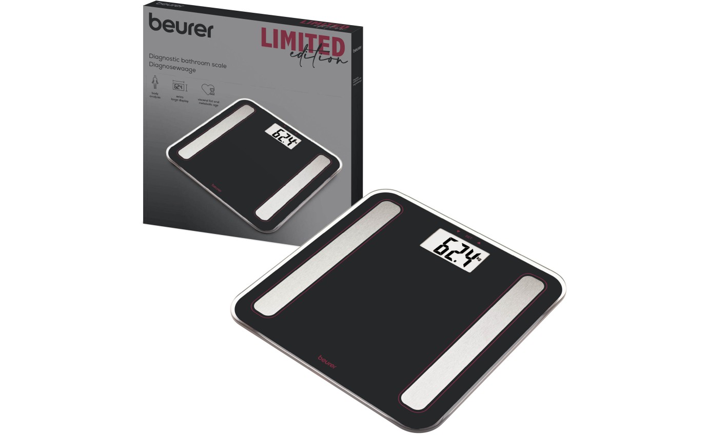 Beurer Limited Edition Digital Glass Body Fat Scale BF183RC