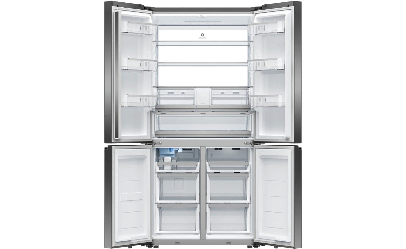 Fisher & Paykel 690L Series 7 Quad Door Refrigerator Freezer, Ice & Water RF730QZUVB1