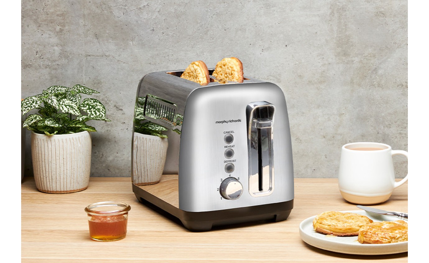 Morphy Richards Equip 2 Slice Toaster (Stainless Steel) MRET02SS