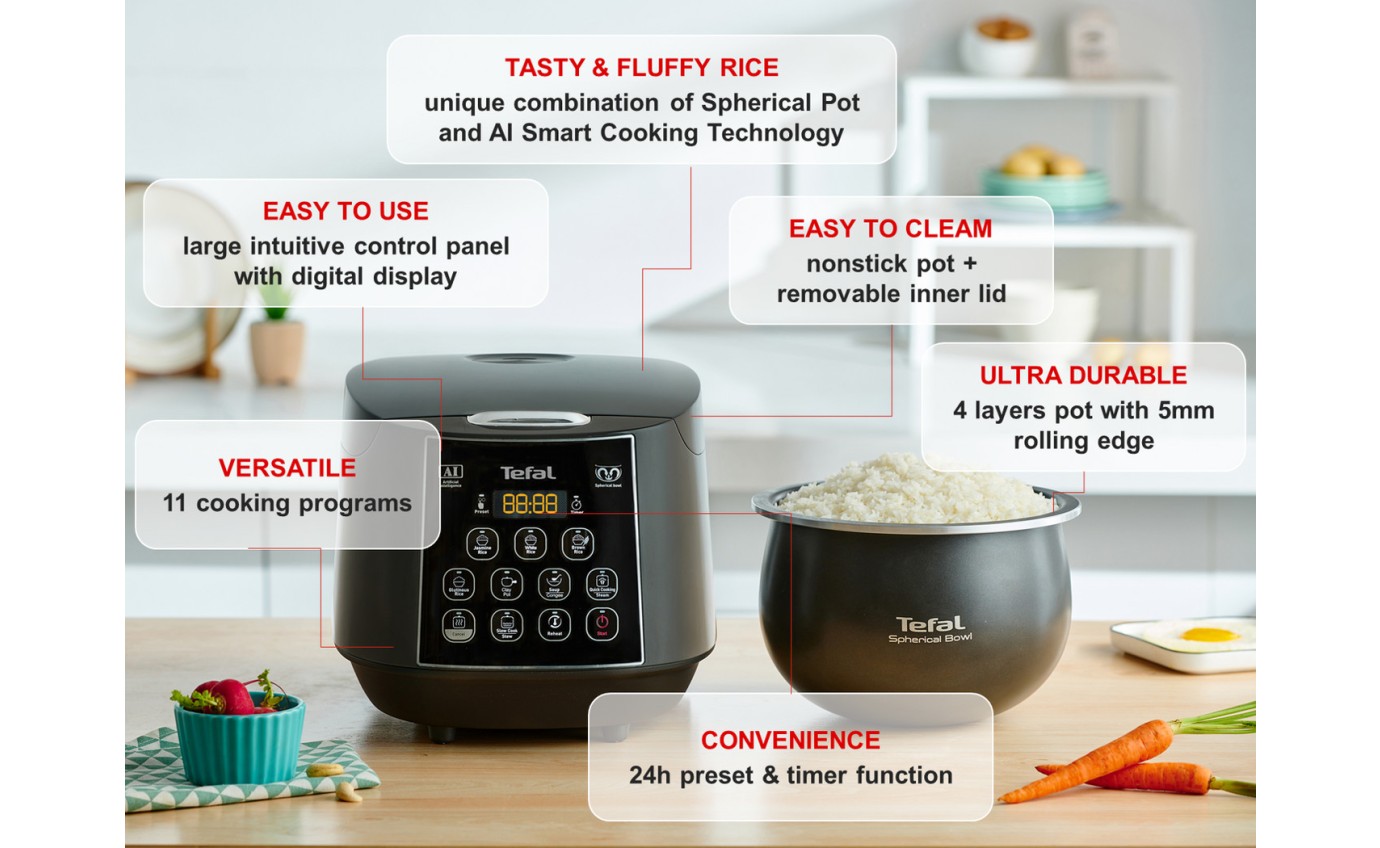 Tefal Easy Rice & Slow Cooker Plus RK736B