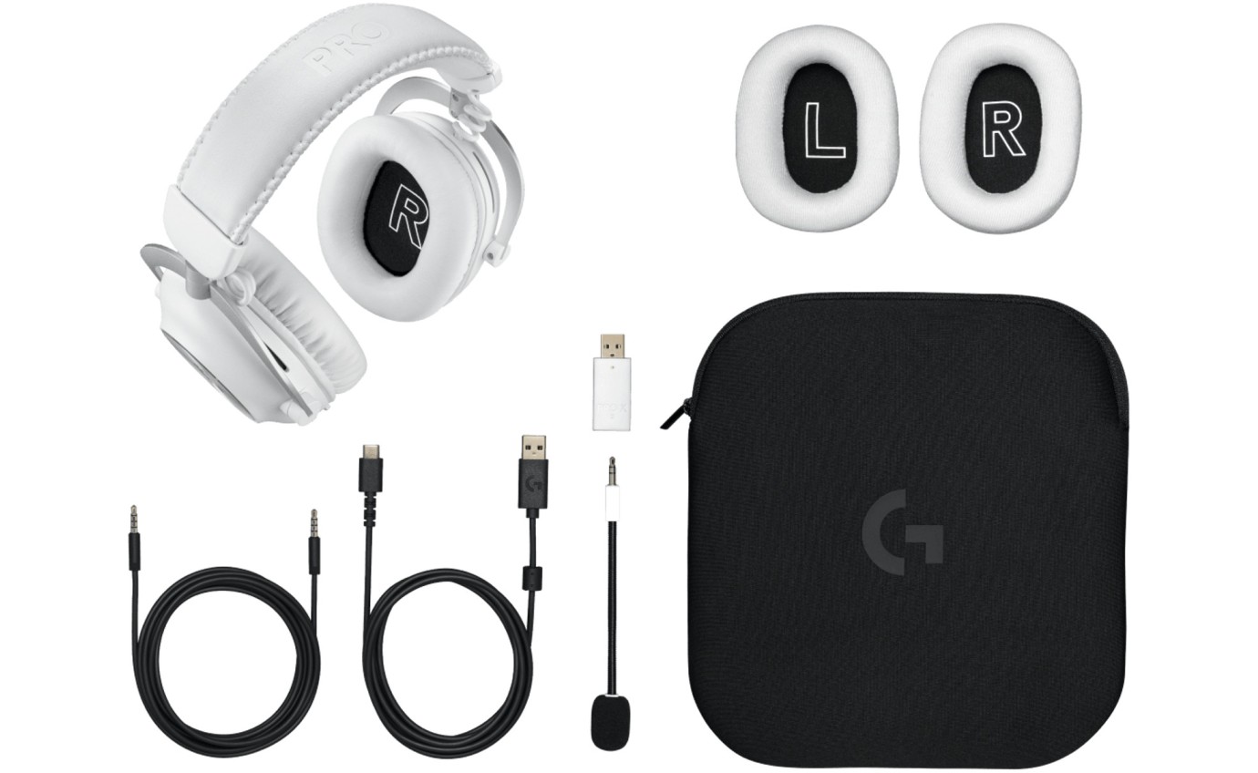 Logitech G G PRO X 2 LIGHTSPEED Wireless Gaming Headset (White) 981001270