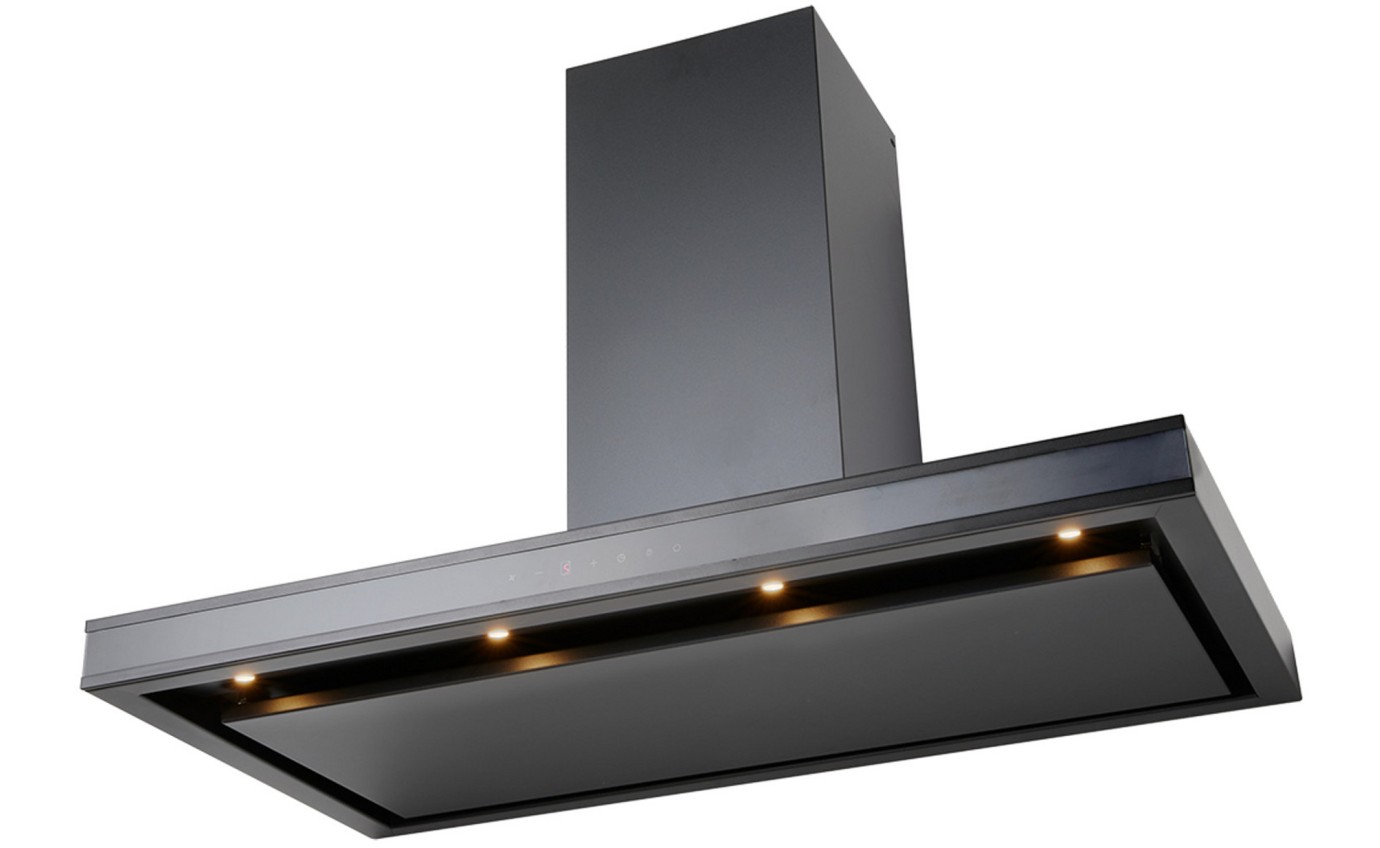Schweigen 900mm Silent Wallmount Rangehood (Black) DS3326B9ST