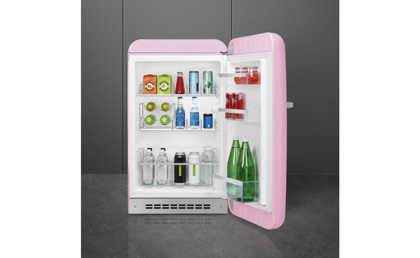 Smeg 135L 50's Style Refrigerator (Pink) FAB10HRPK6