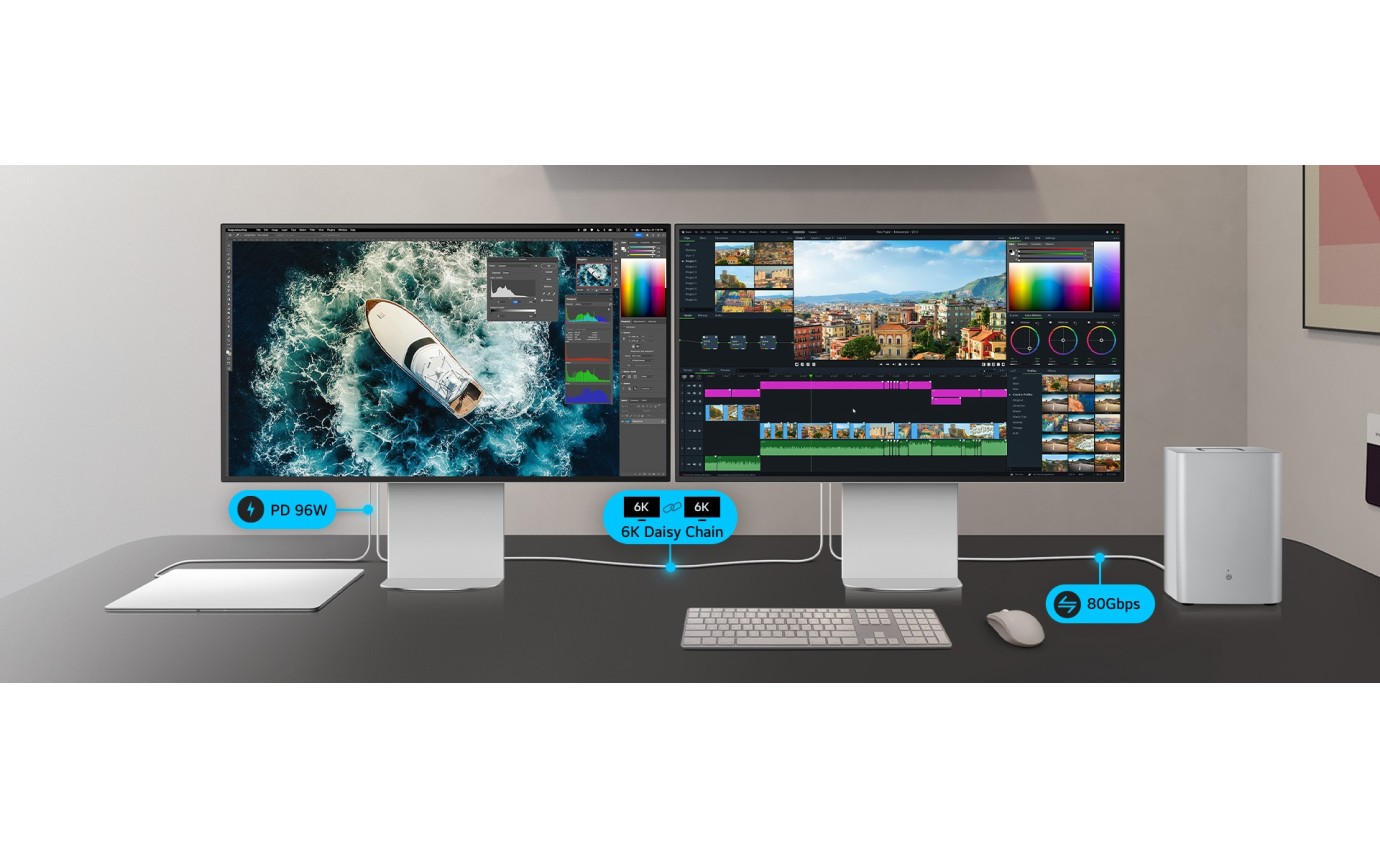 LG UltraFine&trade; evo 32-inch Nano IPS Black 6K Monitor with Thunderbolt&trade; 5 32U990ASAAU