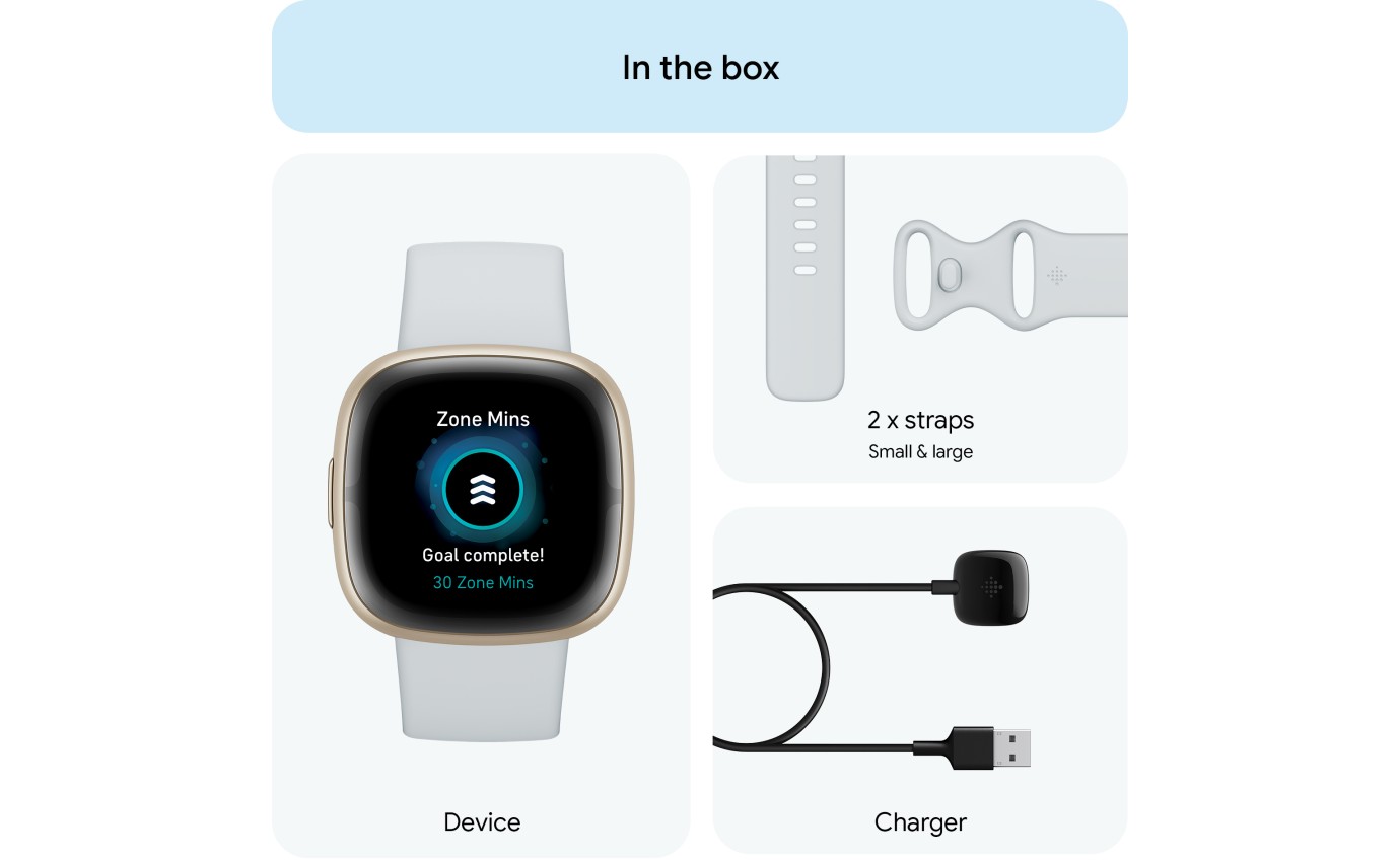 Fitbit Sense 2 Smartwatch (Blue Mist/Pale Gold) FB521GLBMFRCJK