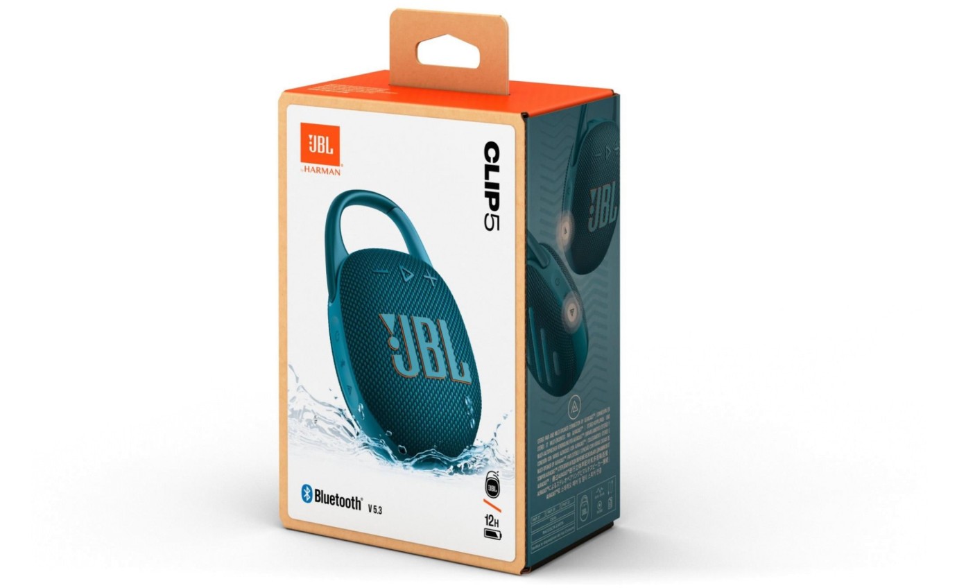 JBL Clip 5 Ultra Portable Waterproof Speaker (Blue) JBLCLIP5BLU