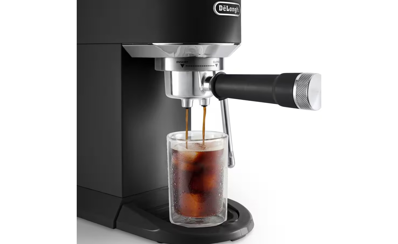 DeLonghi Dedica Duo Manual Coffee Machine (Black) EC890BK