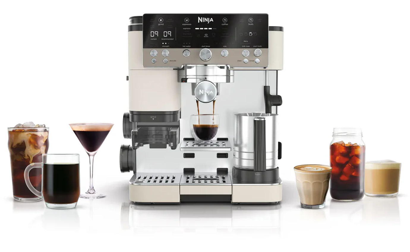 Ninja Luxe Cafe&trade; Premier Espresso Machine (Oat Milk) ES601WHANZ