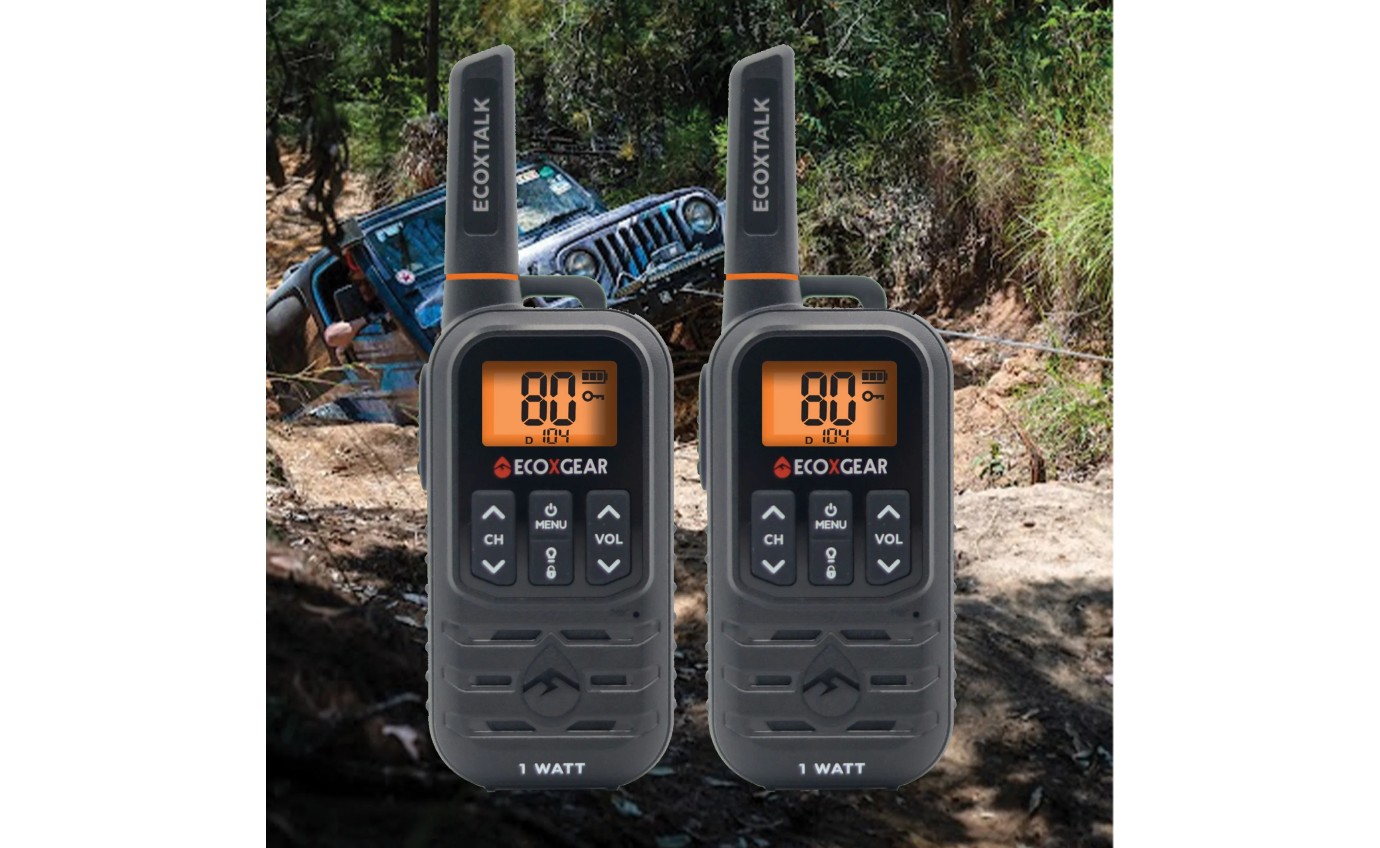 Ecoxgear 1.0 Watt UHF CB Handheld Radio (Twin Pack) EXG110S2PK