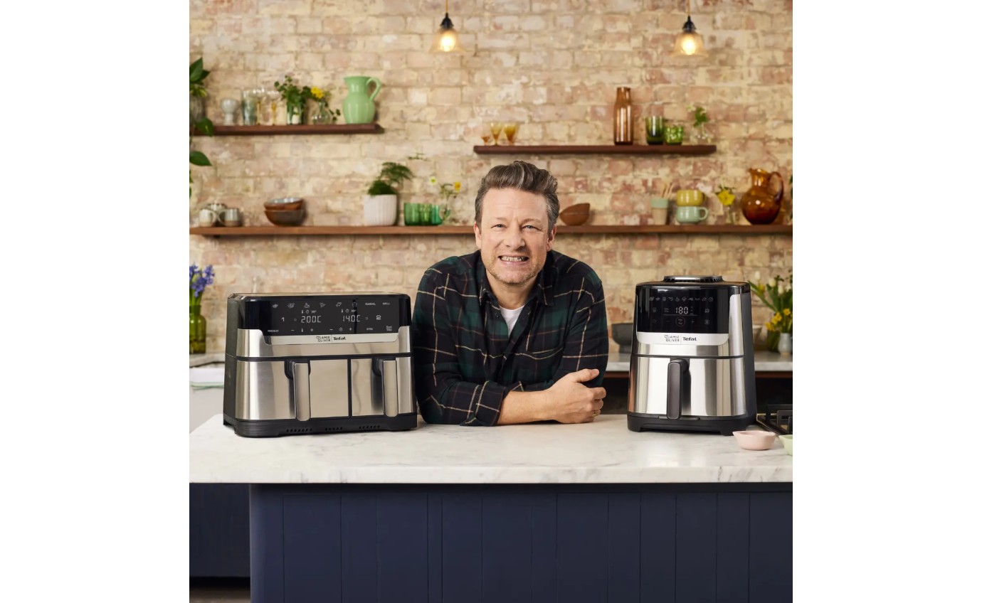 Tefal Jamie Oliver Dual Easy Fry Air Fryer 8.3L EY905J