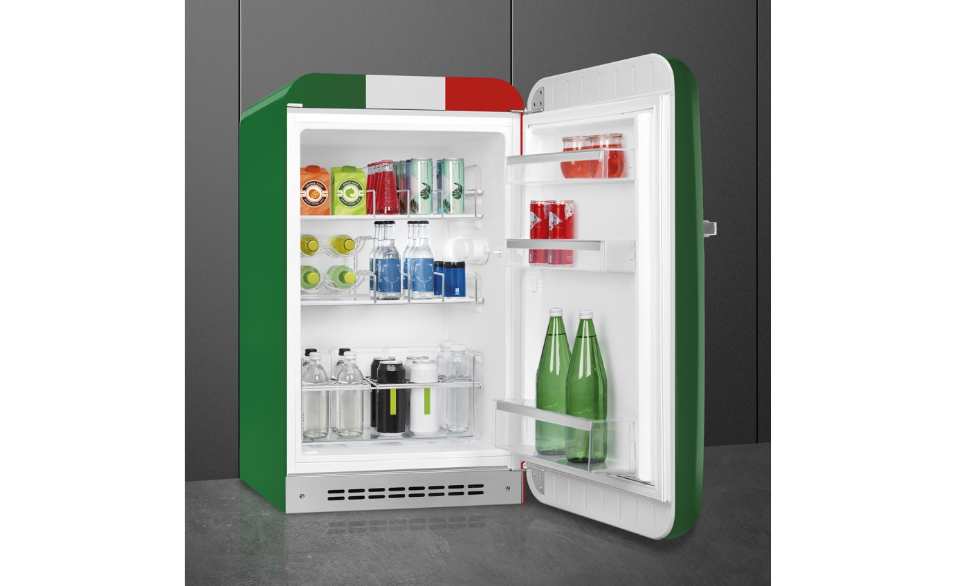 Smeg 135L 50's Style Refrigerator (Italian Flag) FAB10HRDIT6