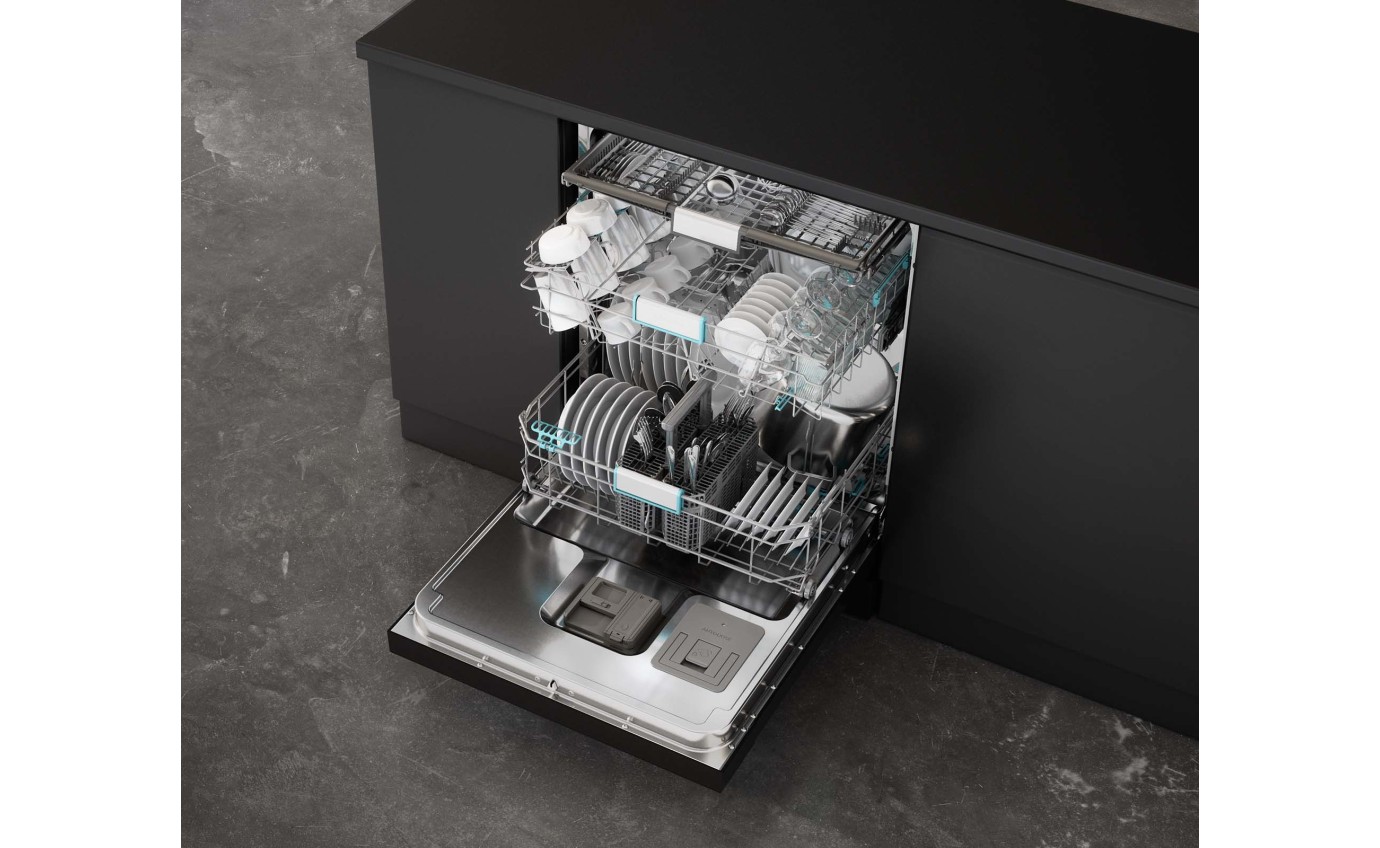 Hisense 60cm Freestanding Dishwasher (Black Steel) HSAP16FB