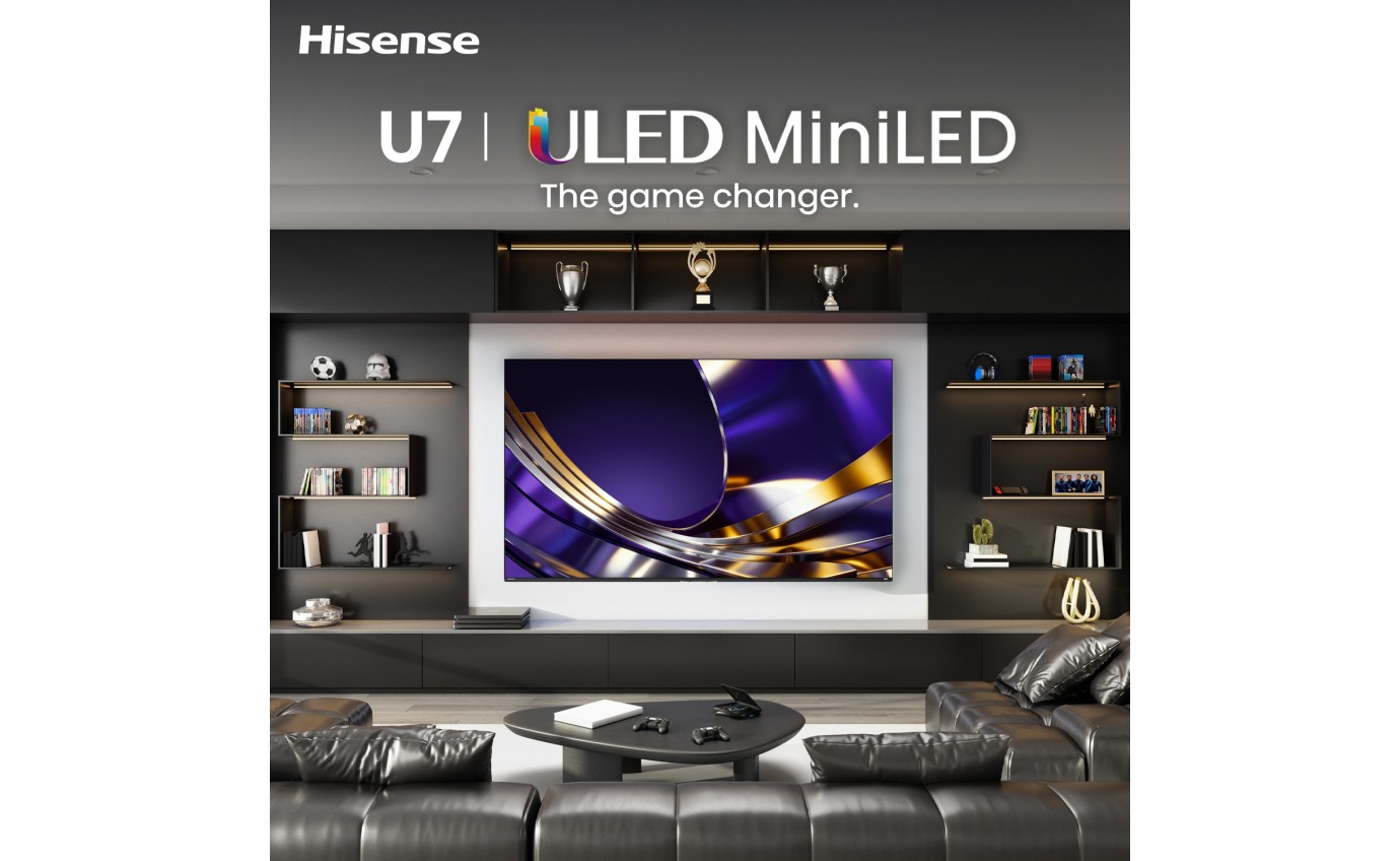 Hisense 65 inch U7S ULED Mini LED 165Hz 4K Smart TV 65U7SAU