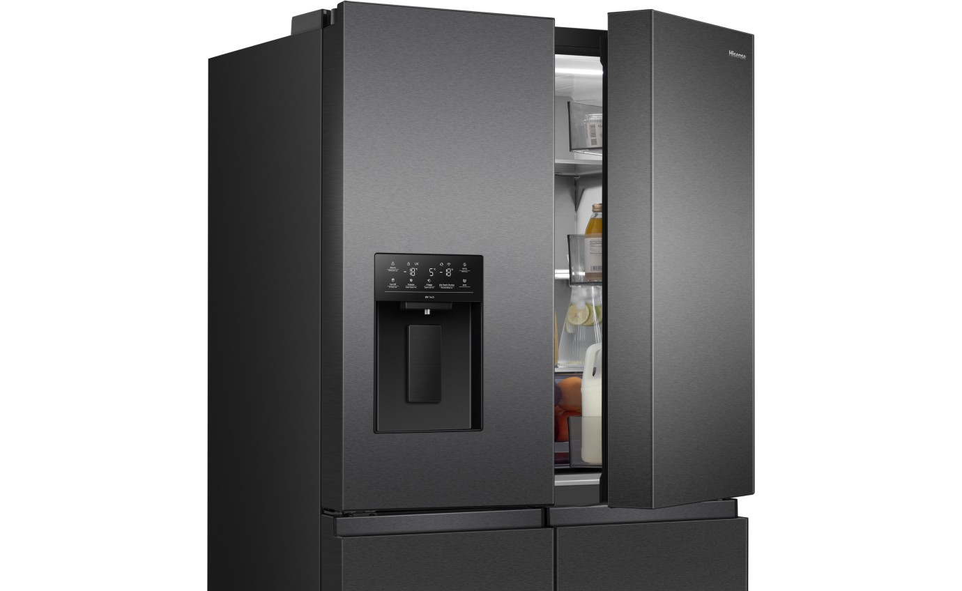 Hisense 640L PureFlex French Door Fridge (Dark Stainless Steel) HRCD640TBW
