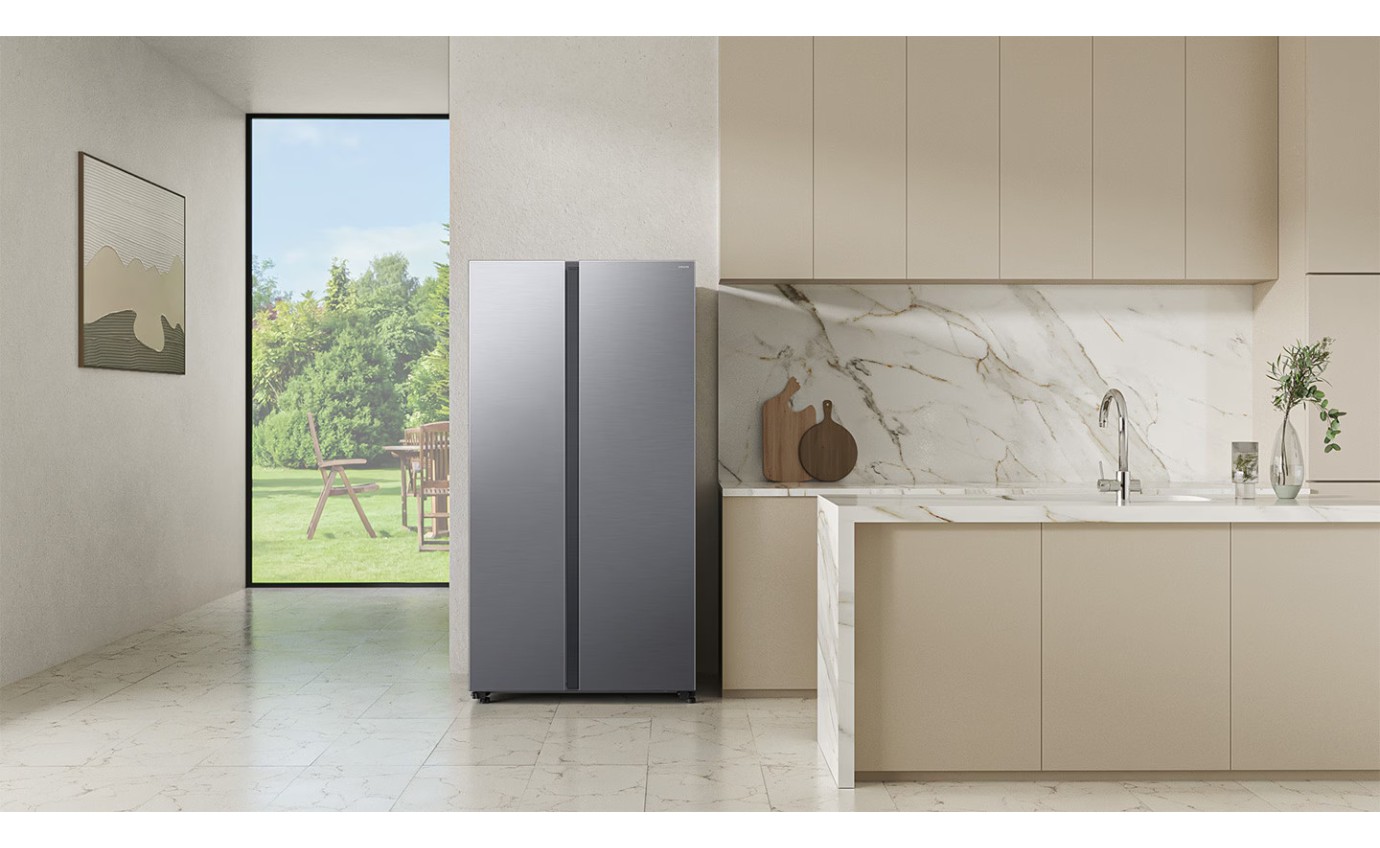Samsung 655L Smart Side By Side Fridge (Silver) SRS6100S