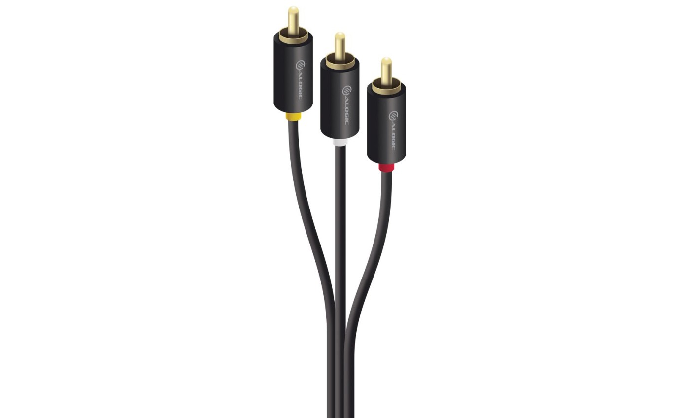 ALOGIC 3 RCA to RCA 3 Composite Cable (2m) 3RCA3RCA02