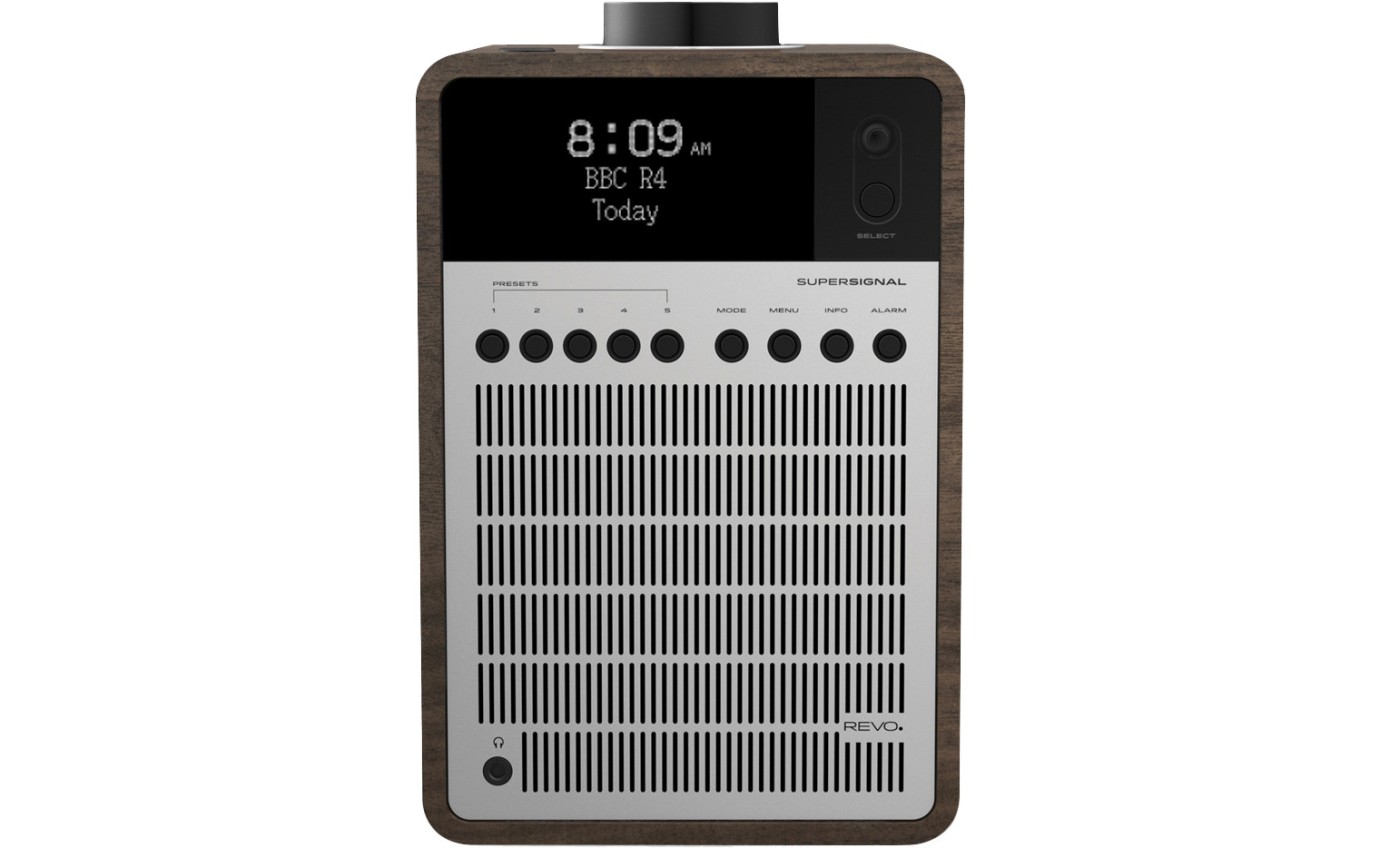 Revo SuperSignal Tabletop Radio (Walnut Silver) RVSUPERSIGWS