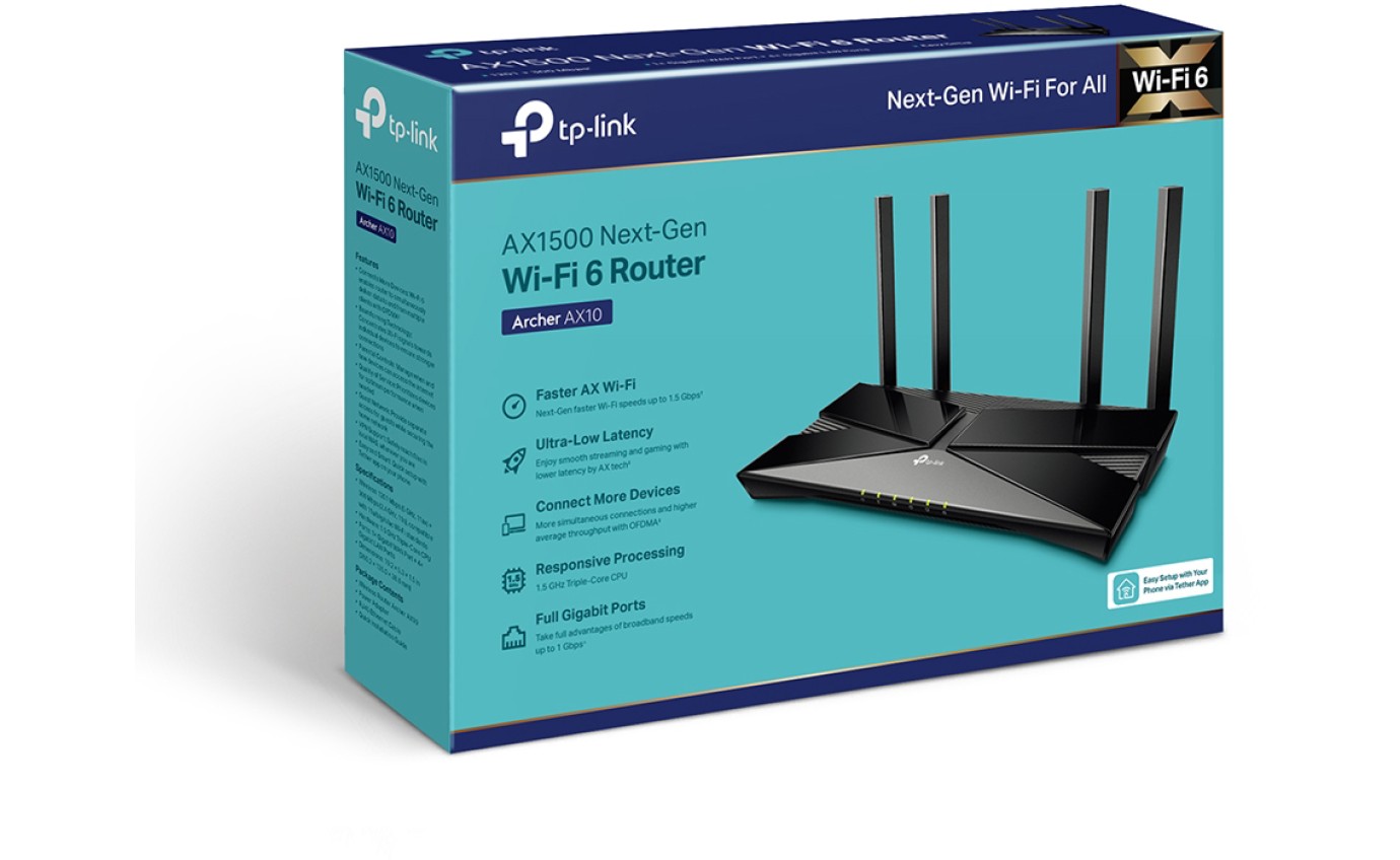 TP-Link AX1500 Wi-Fi 6 Router ARCHERAX10