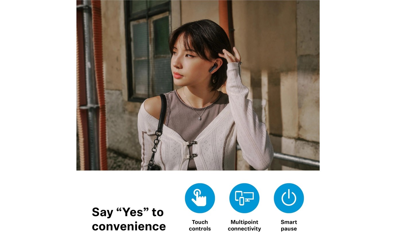 Sennheiser Accentum Open True Wireless In-Ear Headphones (Black) 11901350646