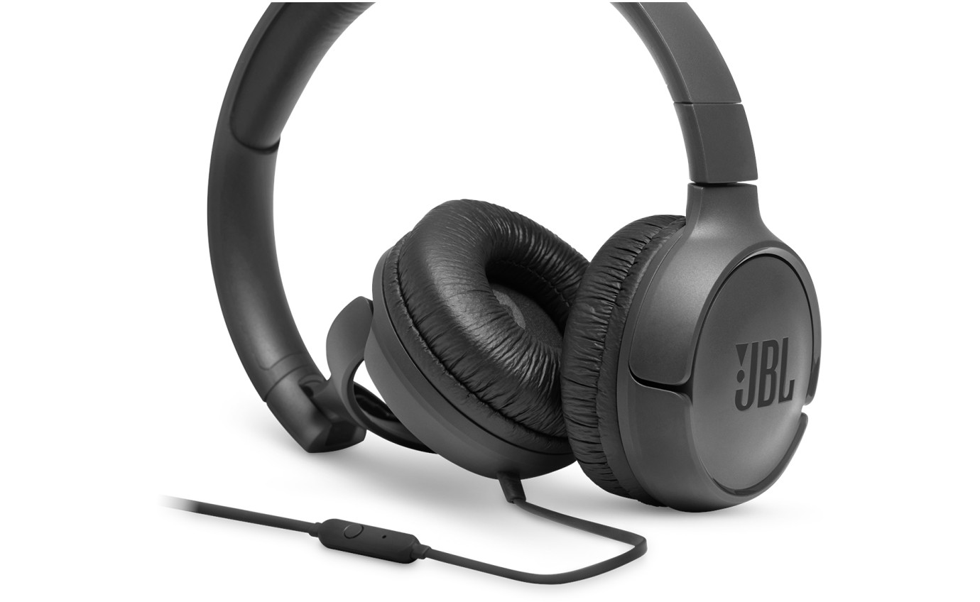 JBL Tune 500 Wired On-Ear Headphones JBLT500BLK