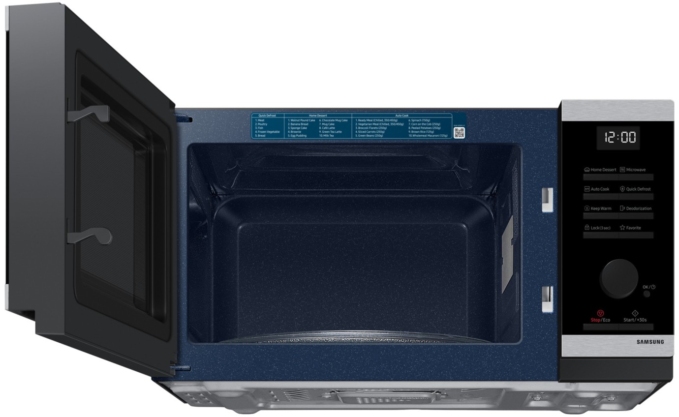 Samsung 23L 800W Microwave with Dial & Button Control (Stainless Steel) MS23DG4504AT